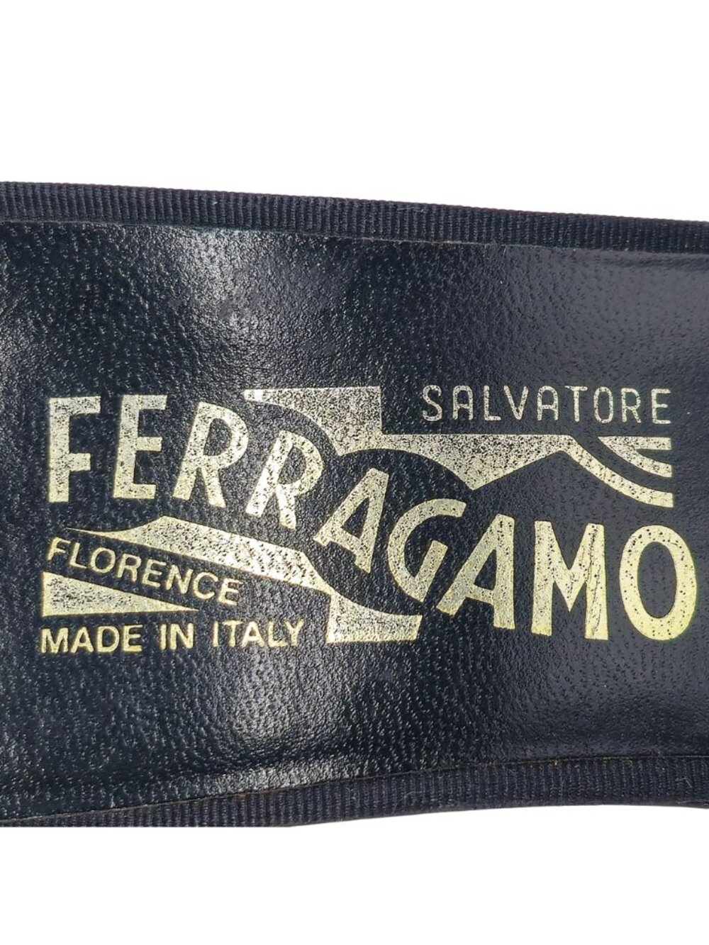 Vintage Salvatore Ferragamo Womens 8.5B Black Leather Dress Heels Shoes Italy - Picture 11 of 12